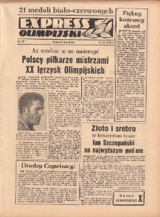 Express Olimpijski: Wydanie specjalne "Expressu Poznańskiego" 1972.09.11 Nr13
