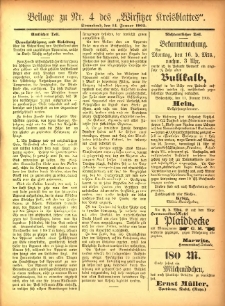 Beilage zu Nr.4 des „Wirsitzer Kreisblattes” 1905.01.14