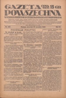Gazeta Powszechna 1930.09.25 R.11 Nr222