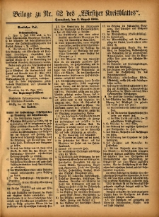 Beilage zu Nr.62 des „Wirsitzer Kreisblattes” 1905.08.05