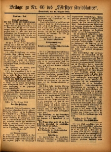 Beilage zu Nr.66 des „Wirsitzer Kreisblattes” 1905.08.19
