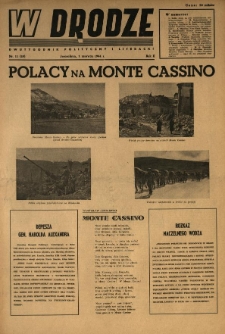 W Drodze : dwutygodnik polityczny i literacki. 1944.06.01 R.2 Nr11