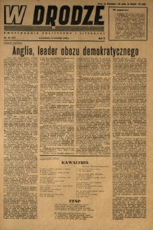 W Drodze : dwutygodnik polityczny i literacki. 1944.09.16 R.2 Nr18
