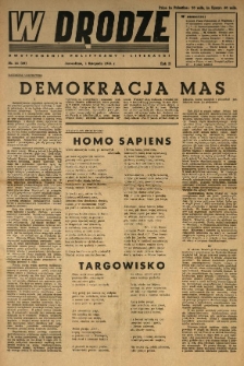 W Drodze : dwutygodnik polityczny i literacki. 1944.11.01 R.2 Nr21