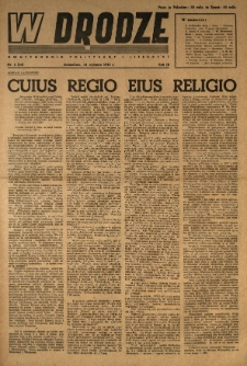 W Drodze : dwutygodnik polityczny i literacki. 1945.01.16 R.3 Nr2