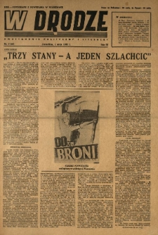 W Drodze : dwutygodnik polityczny i literacki. 1945.05.01 R.3 Nr7