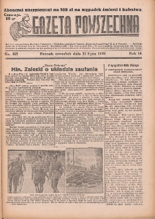 Gazeta Powszechna 1932.07.21 R.14 Nr165