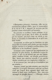 [List do Napoleona III. Incipit:] Sire, L'&Eacute;migration polonaise, heureuse, offre ses remerciements ardents &agrave; Dieu, pour la conservation de la vie de V. M. I. attaqu&eacute;e de nouveau ...