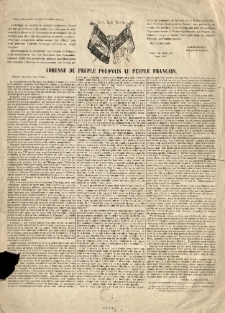 Adresse du peuple polonais au peuple fran&ccedil;ais