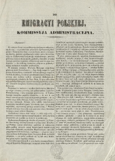 Do Emigracyi Polskiej, Kommissyja Administracyjna