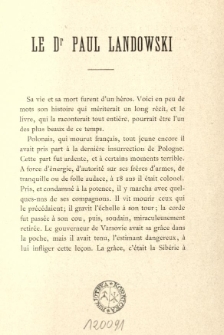 Le dr Paul Landowski