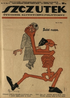 Szczutek : tygodnik satyryczno-polityczny. 1922.04.20 R.5 Nr16