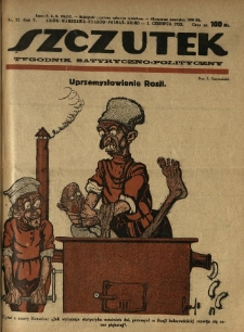 Szczutek : tygodnik satyryczno-polityczny. 1922.06.01 R.5 Nr22
