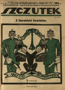 Szczutek : tygodnik satyryczno-polityczny. 1922.09.14 R.5 Nr37