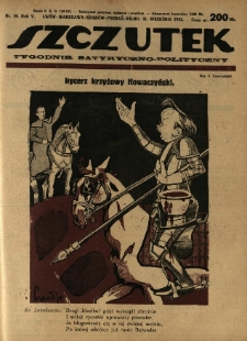 Szczutek : tygodnik satyryczno-polityczny. 1922.09.21 R.5 Nr38