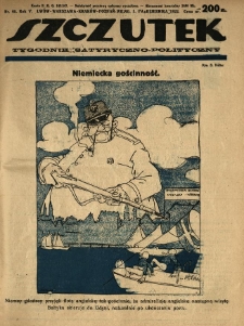 Szczutek : tygodnik satyryczno-polityczny. 1922.10.05 R.5 Nr40