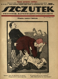 Szczutek : tygodnik satyryczno-polityczny. 1922.10.26 R.5 Nr43