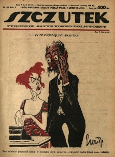 Szczutek : tygodnik satyryczno-polityczny. 1922.11.09 R.5 Nr45