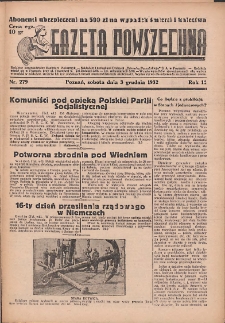 Gazeta Powszechna 1932.12.03 R.14 Nr279