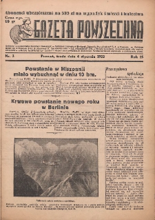 Gazeta Powszechna 1933.01.04 R.15 Nr3