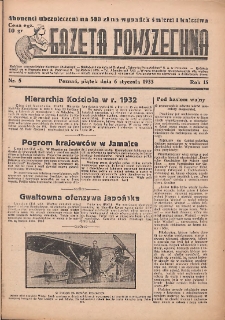 Gazeta Powszechna 1933.01.06 R.15 Nr5