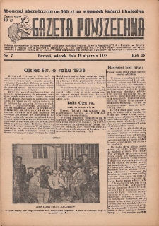 Gazeta Powszechna 1933.01.10 R.15 Nr7