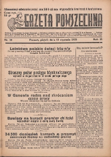 Gazeta Powszechna 1933.01.13 R.15 Nr10