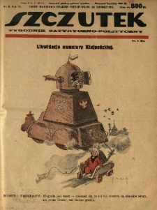 Szczutek : tygodnik satyryczno-polityczny. 1923.02.23 R.6 Nr8
