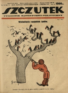 Szczutek : tygodnik satyryczno-polityczny. 1923.04.05 R.6 Nr14