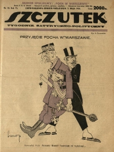 Szczutek : tygodnik satyryczno-polityczny. 1923.05.03 R.6 Nr18