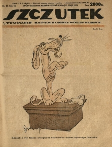 Szczutek : tygodnik satyryczno-polityczny. 1923.05.17 R.6 Nr20