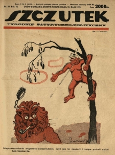 Szczutek : tygodnik satyryczno-polityczny. 1923.05.31 R.6 Nr22