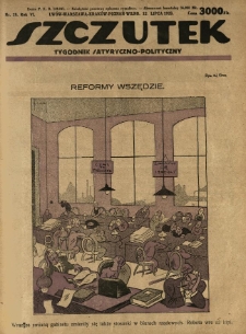 Szczutek : tygodnik satyryczno-polityczny. 1923.07.12 R.6 Nr28