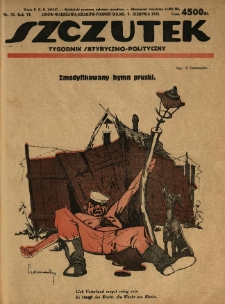 Szczutek : tygodnik satyryczno-polityczny. 1923.08.09 R.6 Nr32