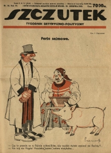 Szczutek : tygodnik satyryczno-polityczny. 1923.08.23 R.6 Nr34