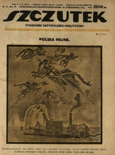 Szczutek : tygodnik satyryczno-polityczny. 1923.10.11 R.6 Nr41