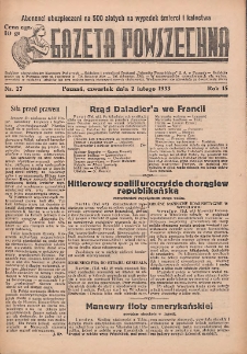 Gazeta Powszechna 1933.02.02 R.15 Nr27