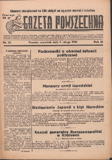 Gazeta Powszechna 1933.02.09 R.15 Nr32