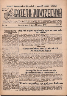 Gazeta Powszechna 1933.02.14 R.15 Nr36