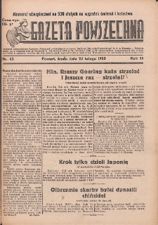 Gazeta Powszechna 1933.02.22 R.15 Nr43