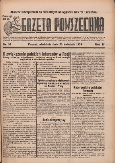 Gazeta Powszechna 1933.04.23 R.15 Nr94