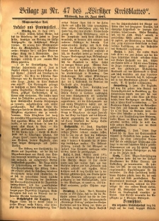 Beilage zu Nr.47 des &bdquo;Wirsitzer Kreisblattes&rdquo; 1907.06.12