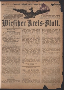 Wirsitzer Kreis-Blatt: herausgegeben vom Königlichen Landraths-Amte 1908.01.01 Jg.64 Nr1