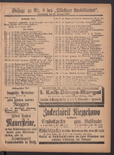 Beilage zu Nr.8 des „Wirsitzer Kreisblattes” 1908.01.25