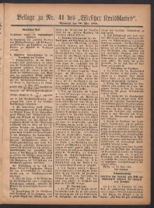 Beilage zu Nr.41 des „Wirsitzer Kreisblattes” 1908.05.20