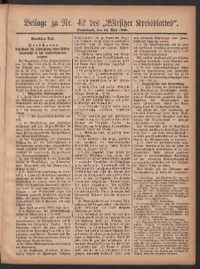 Beilage zu Nr.42 des „Wirsitzer Kreisblattes” 1908.05.23