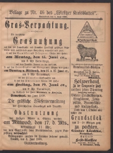 Beilage zu Nr.46 des „Wirsitzer Kreisblattes” 1908.06.06