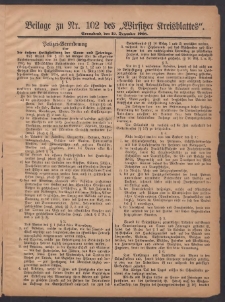 Beilage zu Nr.102 des „Wirsitzer Kreisblattes” 1908.12.19