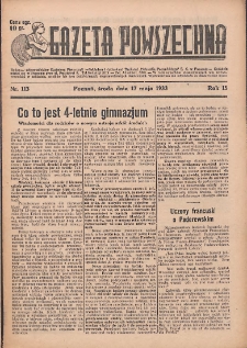 Gazeta Powszechna 1933.05.17 R.15 Nr113
