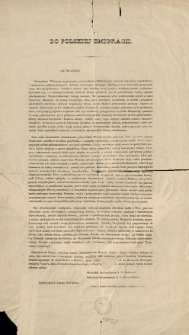 Do polskiej emigracii